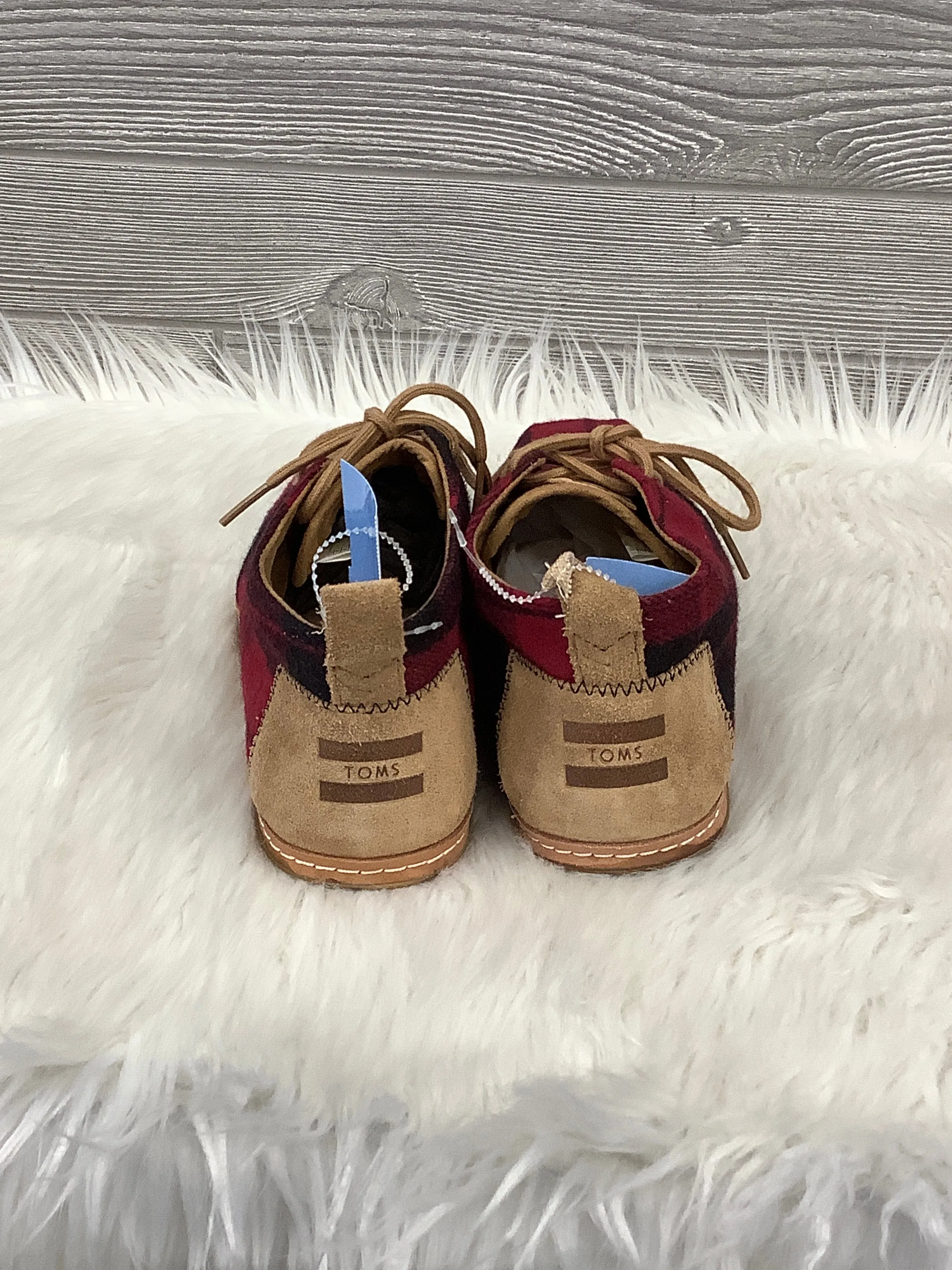 Shoes Flats By Toms In Plaid Pattern, Size: 9 toms