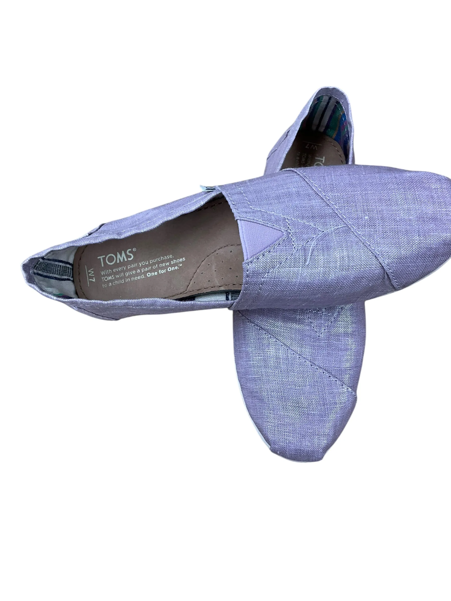 Shoes Flats By Toms In Purple, Size: 7 toms