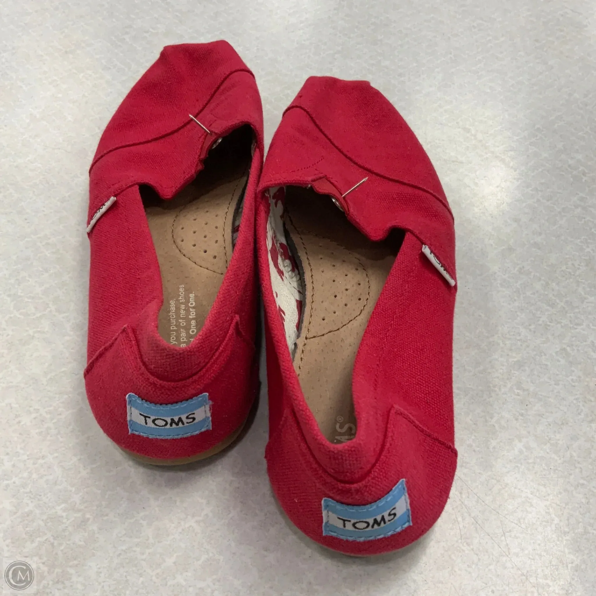 Shoes Flats By Toms In Red, Size: 8 toms