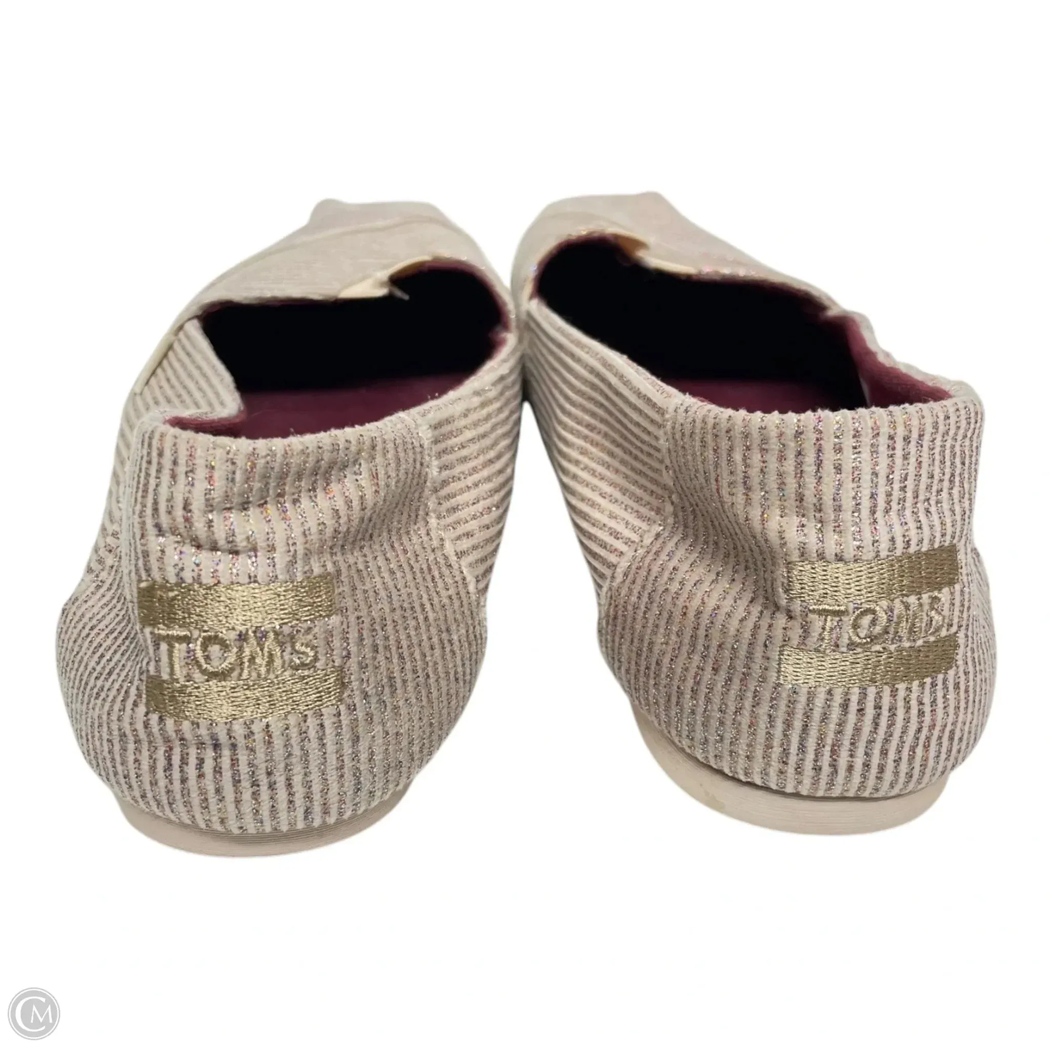 Shoes Flats By Toms In Rose Gold, Size: 9.5