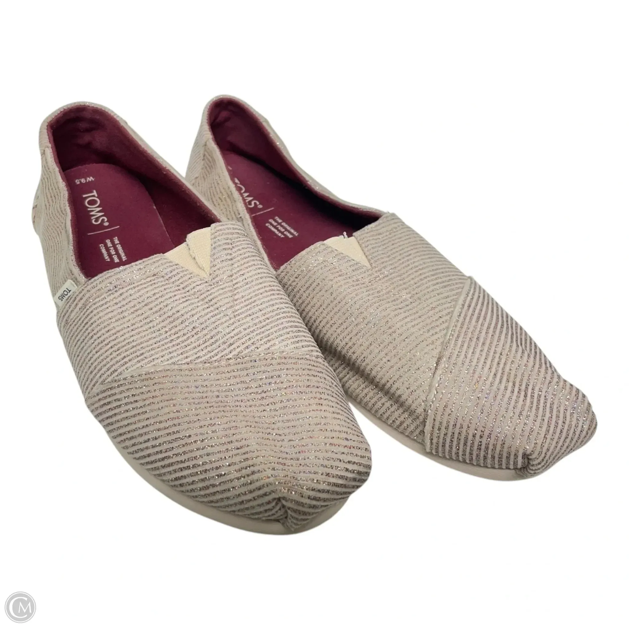 Shoes Flats By Toms In Rose Gold, Size: 9.5