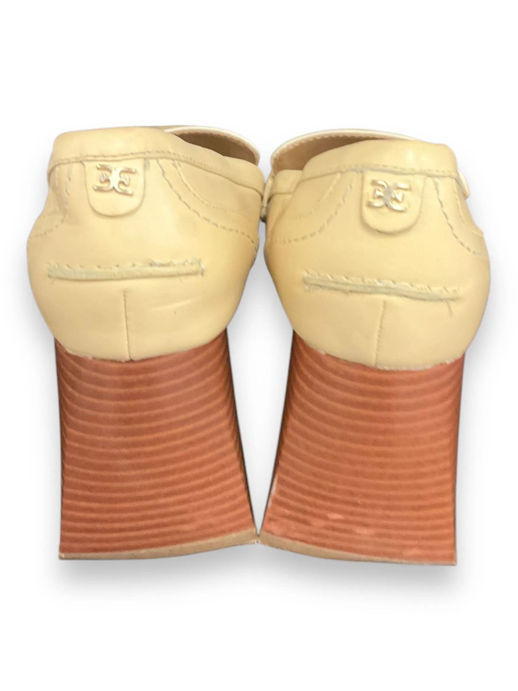 Shoes Heels Block By Sam Edelman In Tan & White, Size: 8 sam edelman