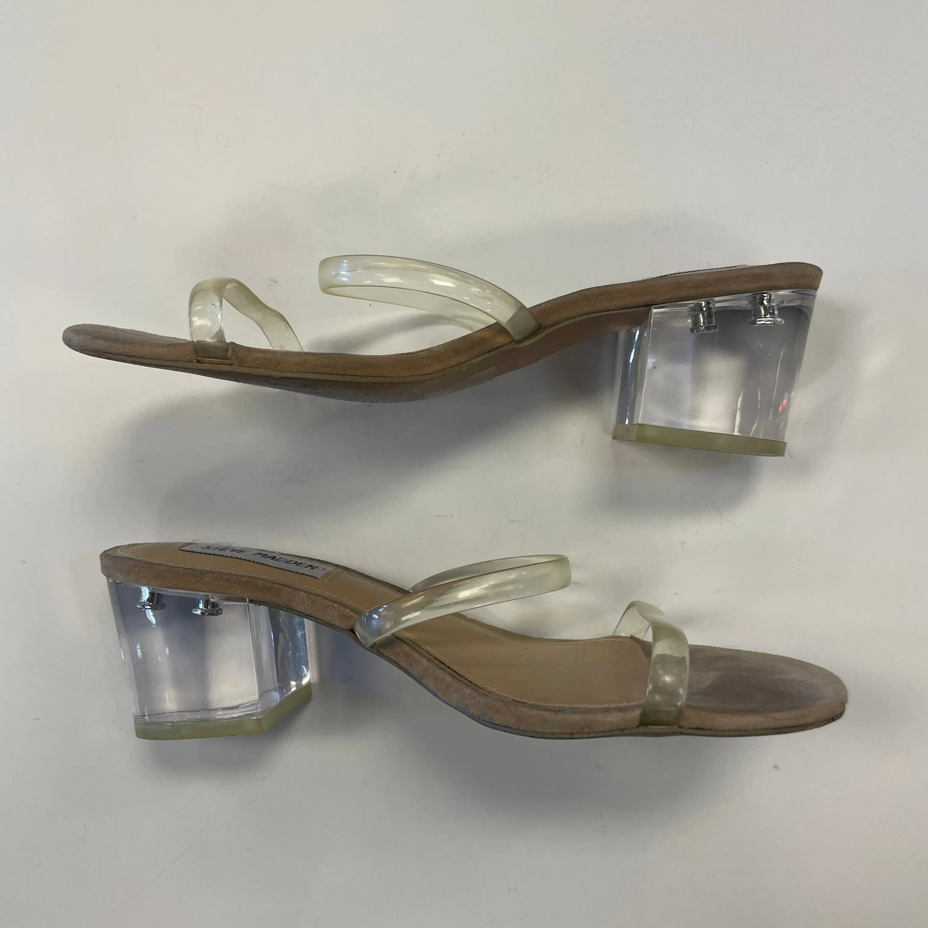 Shoes Heels Block By Steve Madden In Tan, Size: 7.5 steve madden