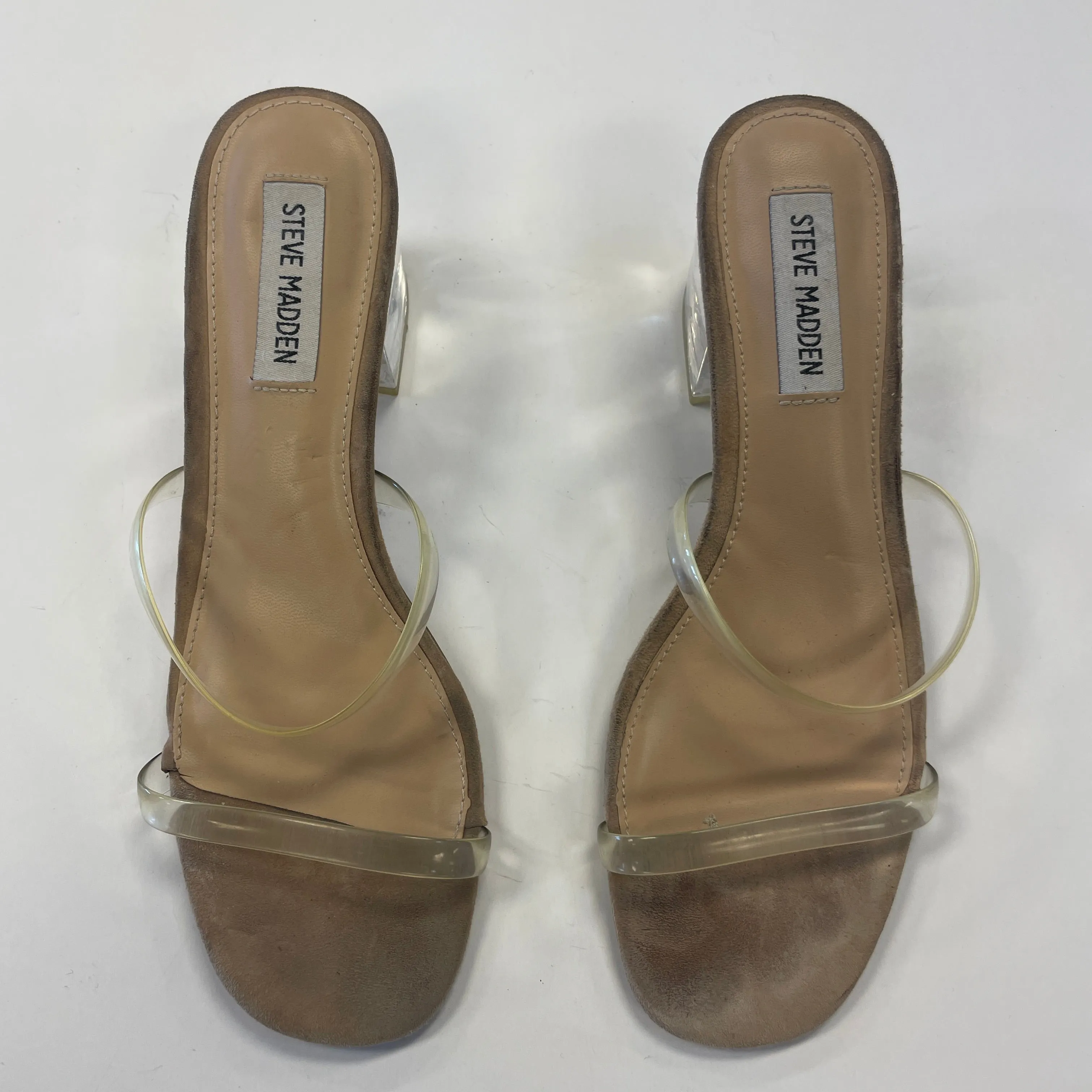 Shoes Heels Block By Steve Madden In Tan, Size: 7.5 steve madden