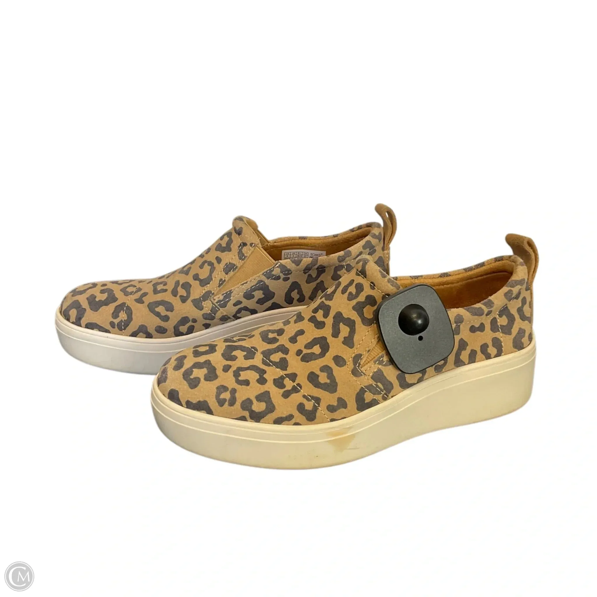 Shoes Heels Platform By Toms In Animal Print, Size: 6 toms