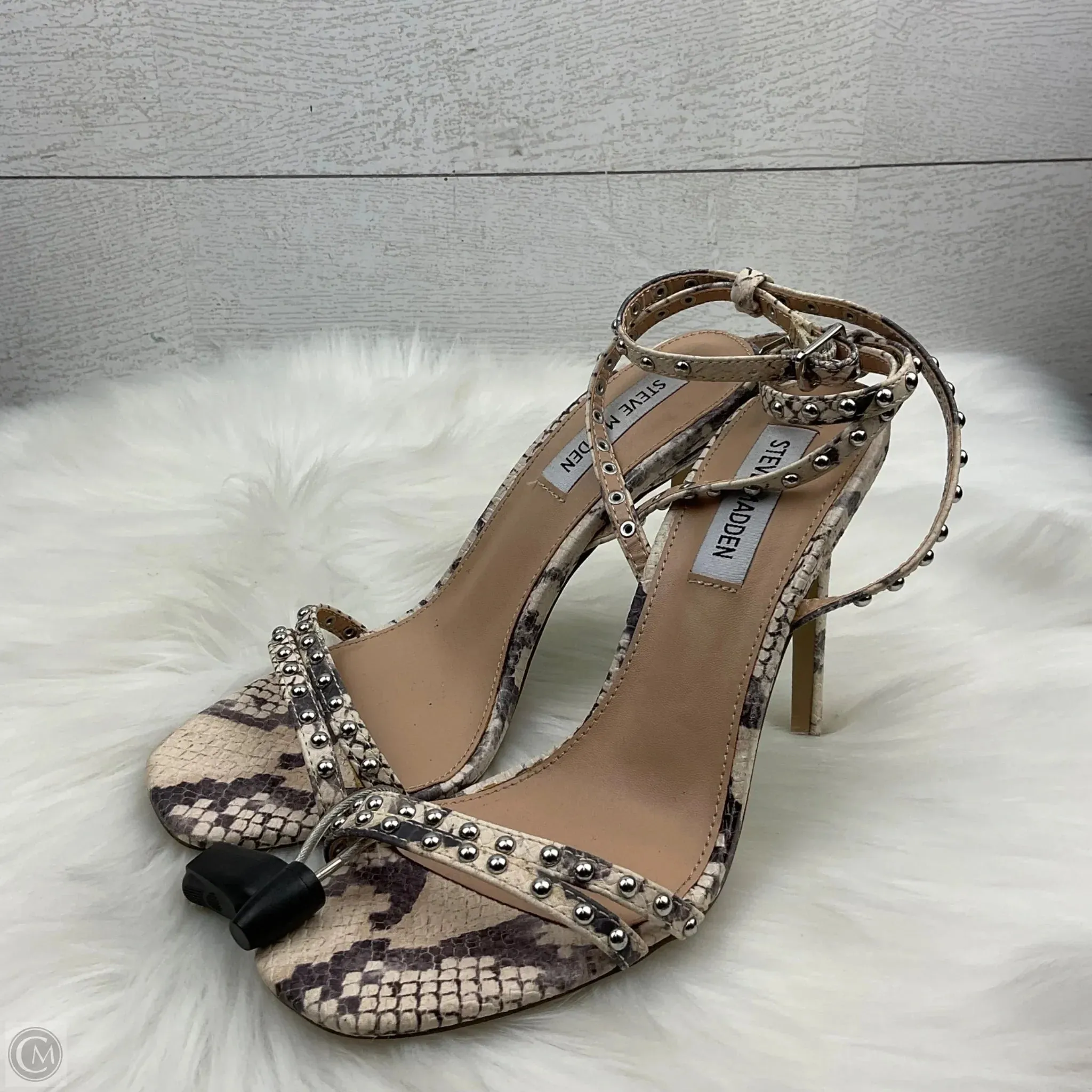Shoes Heels Stiletto By Steve Madden In Snakeskin Print, Size: 7 steve madden