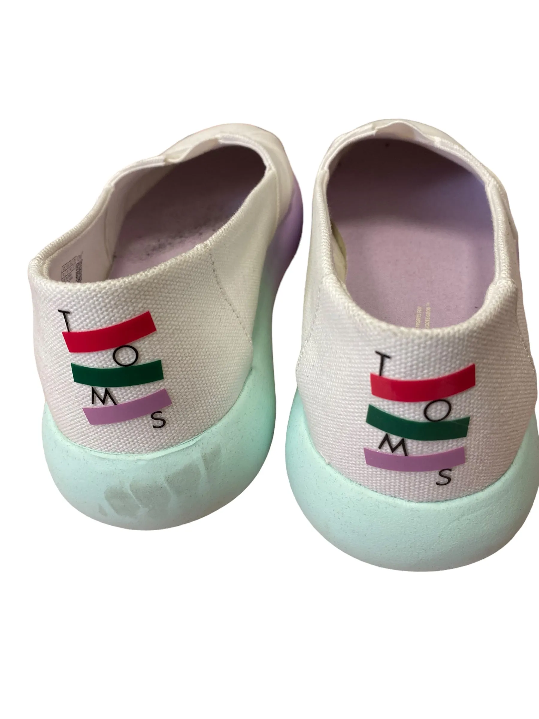 Shoes Platform By Toms In Purple & White, Size: 10 toms