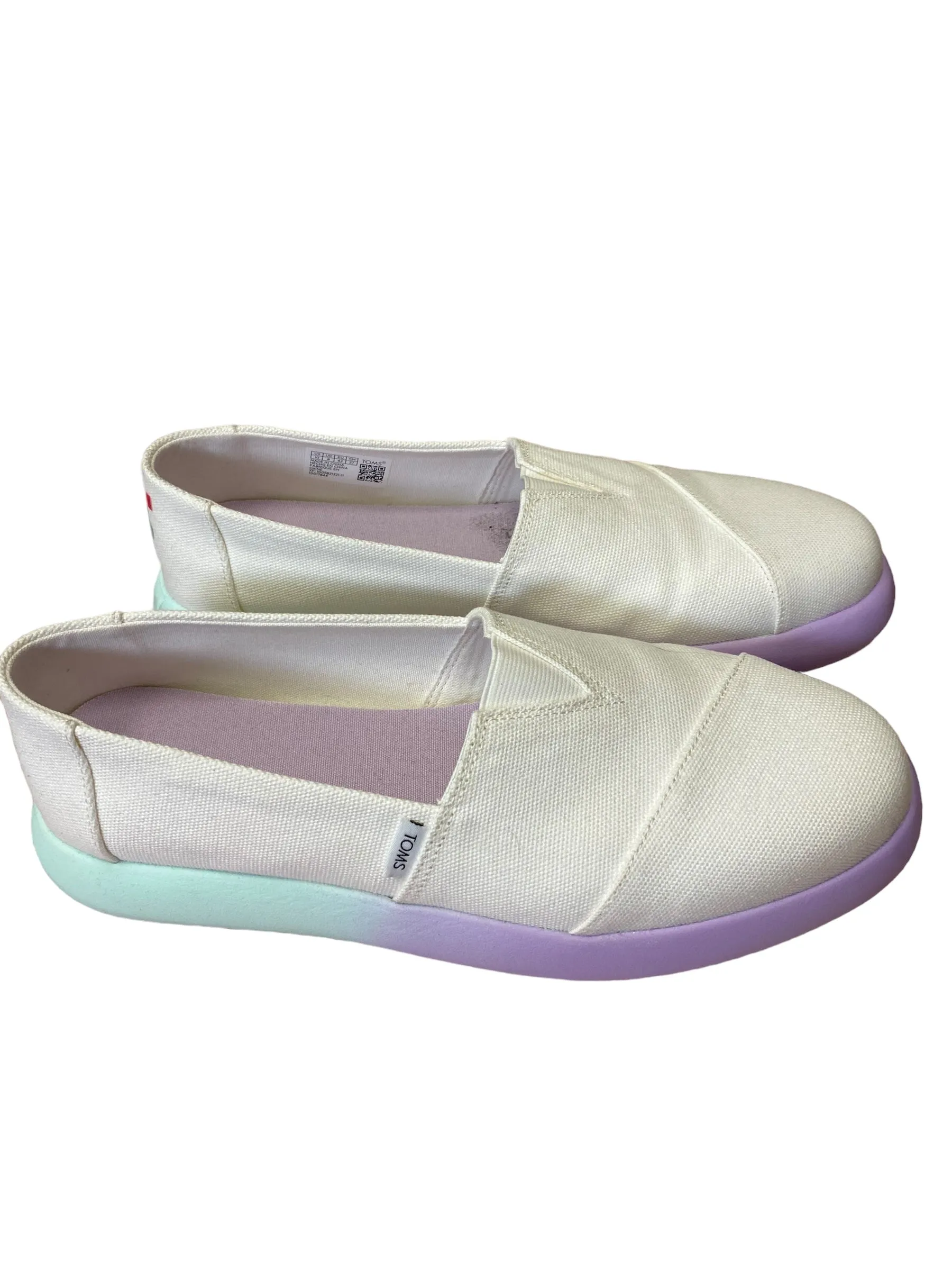 Shoes Platform By Toms In Purple & White, Size: 10 toms