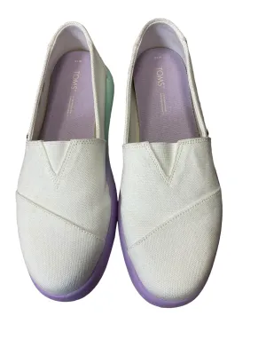 Shoes Platform By Toms In Purple & White, Size: 10 toms