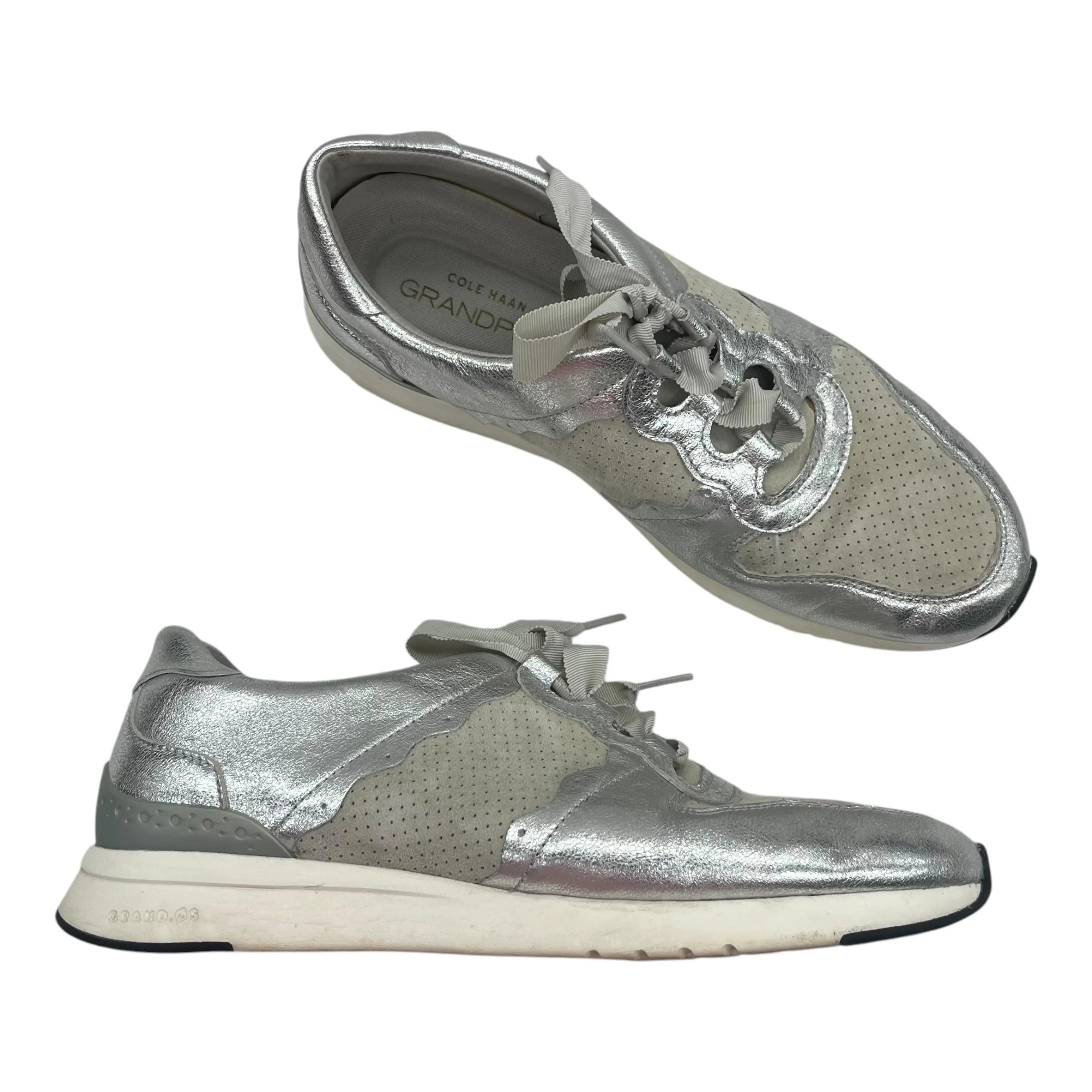 Shoes Sneakers By Cole-Haan In Silver, Size:10 cole haan