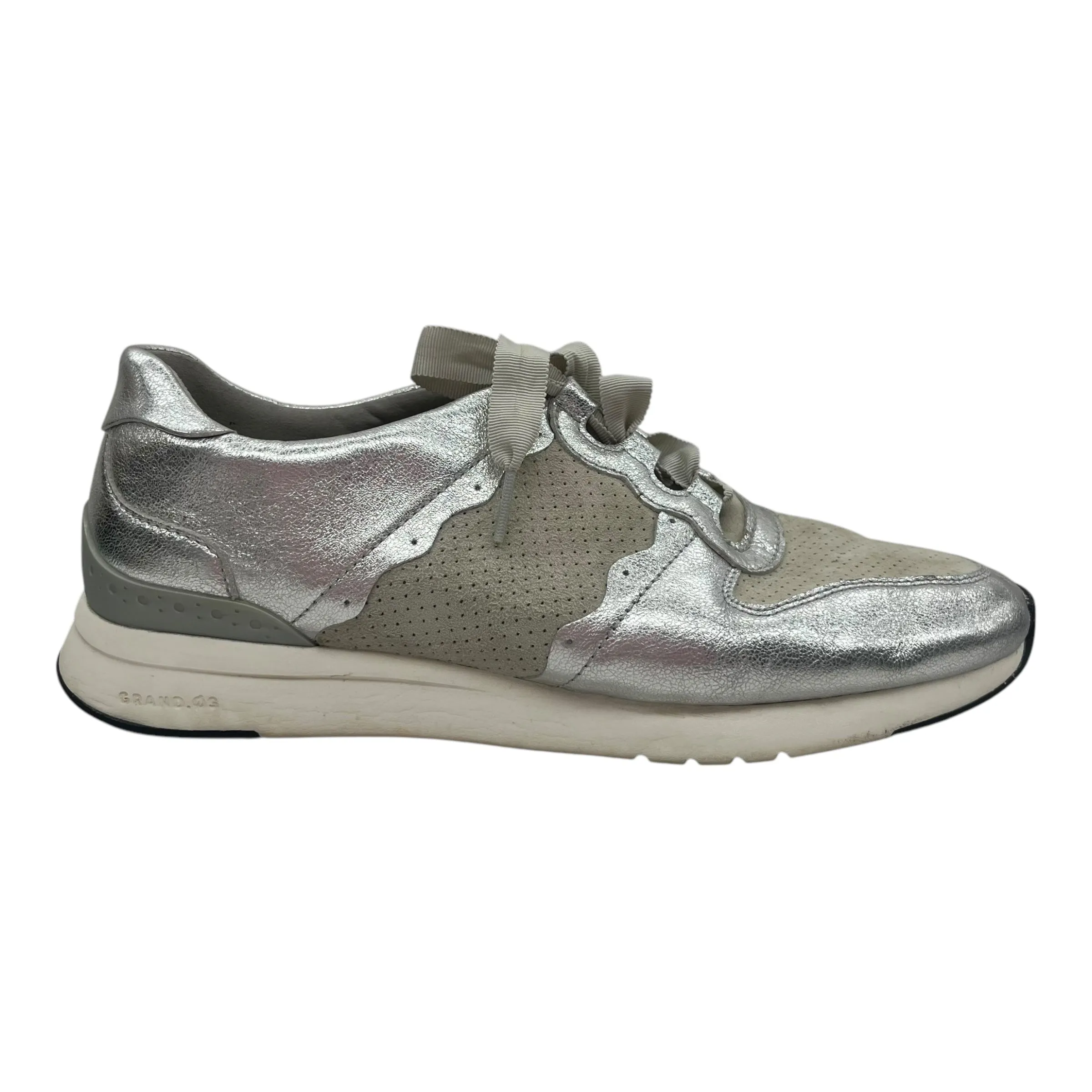 Shoes Sneakers By Cole-Haan In Silver, Size:10 cole haan