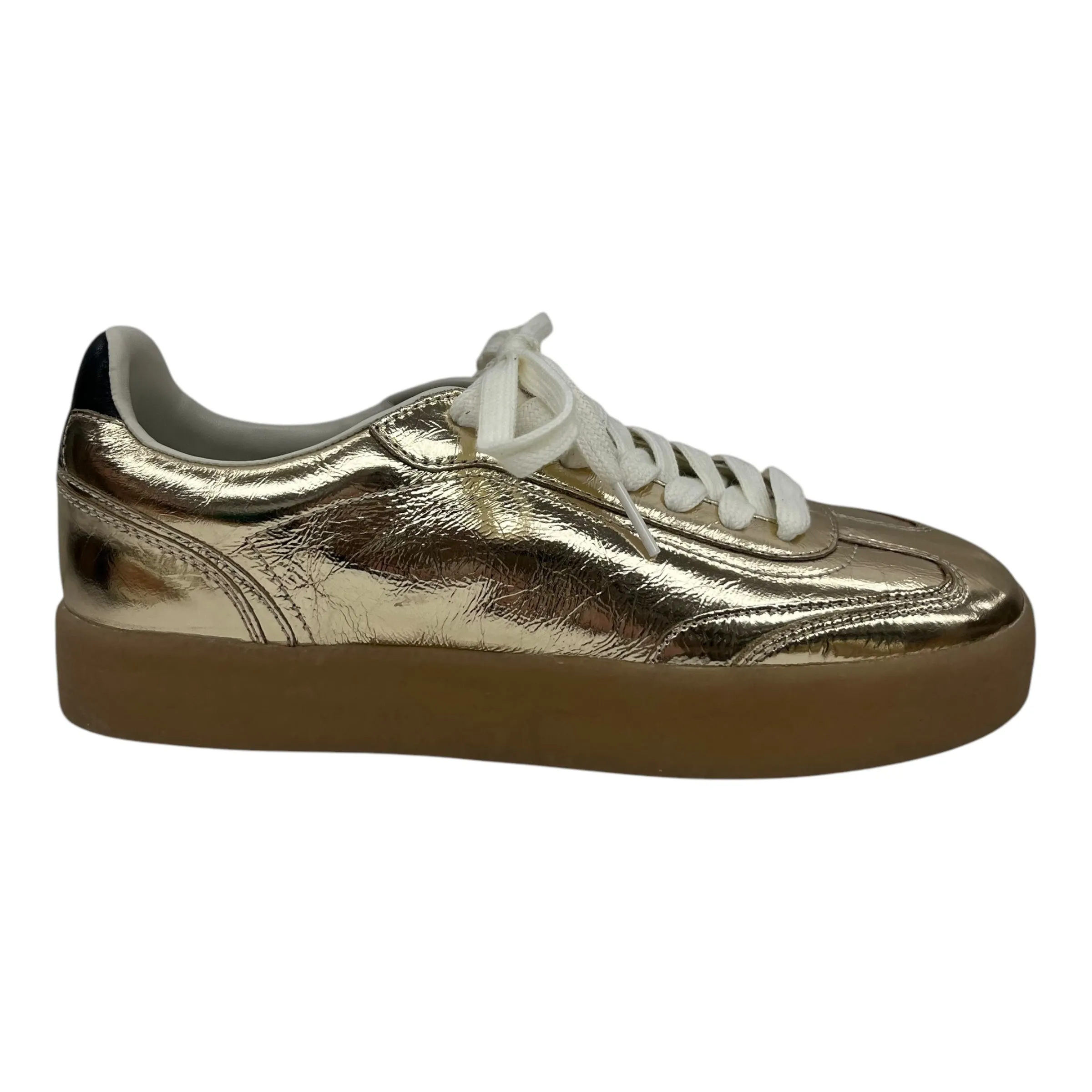 Shoes Sneakers By Steve Madden In Gold, Size:9 steve madden