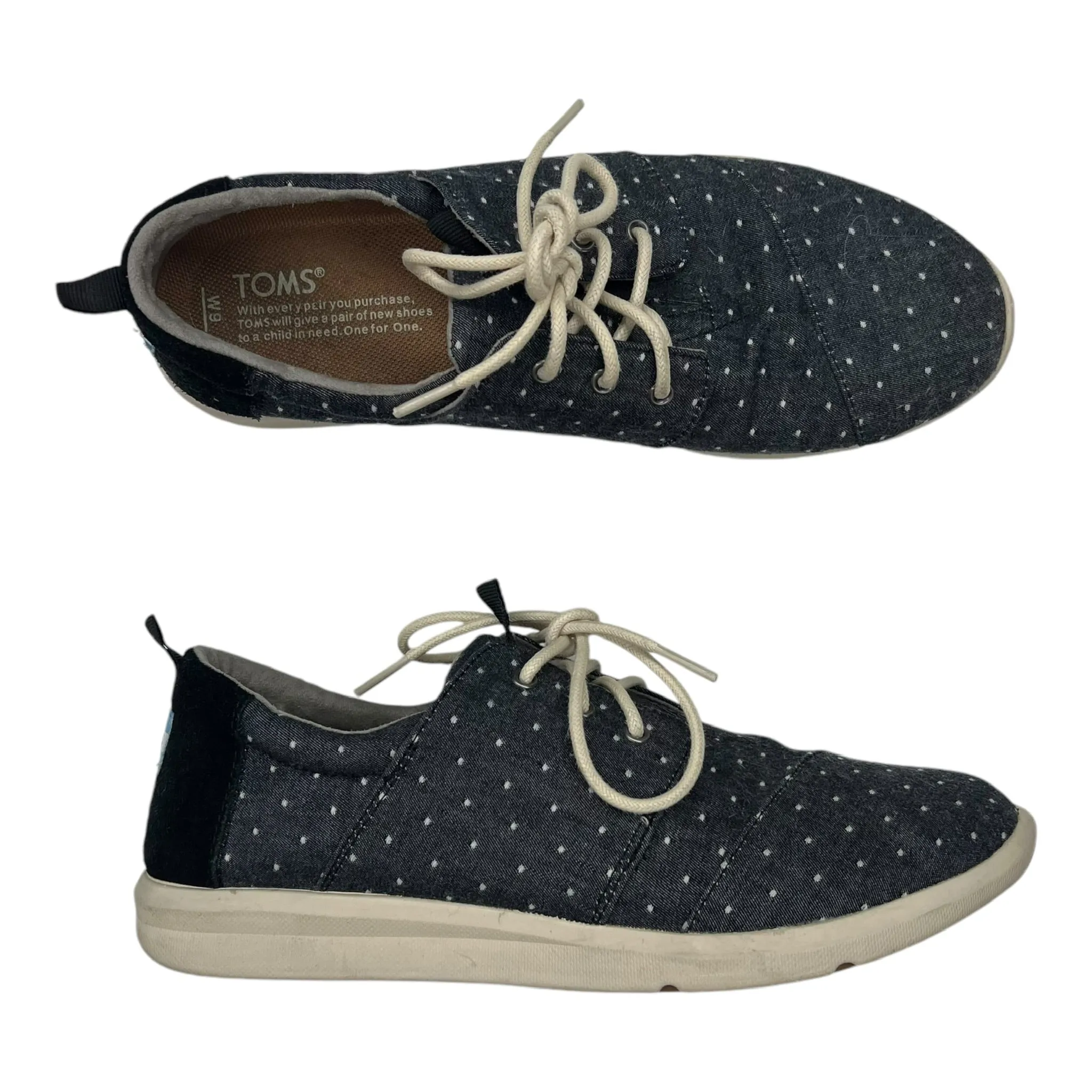 Shoes Sneakers By Toms In Blue, Size:9 toms