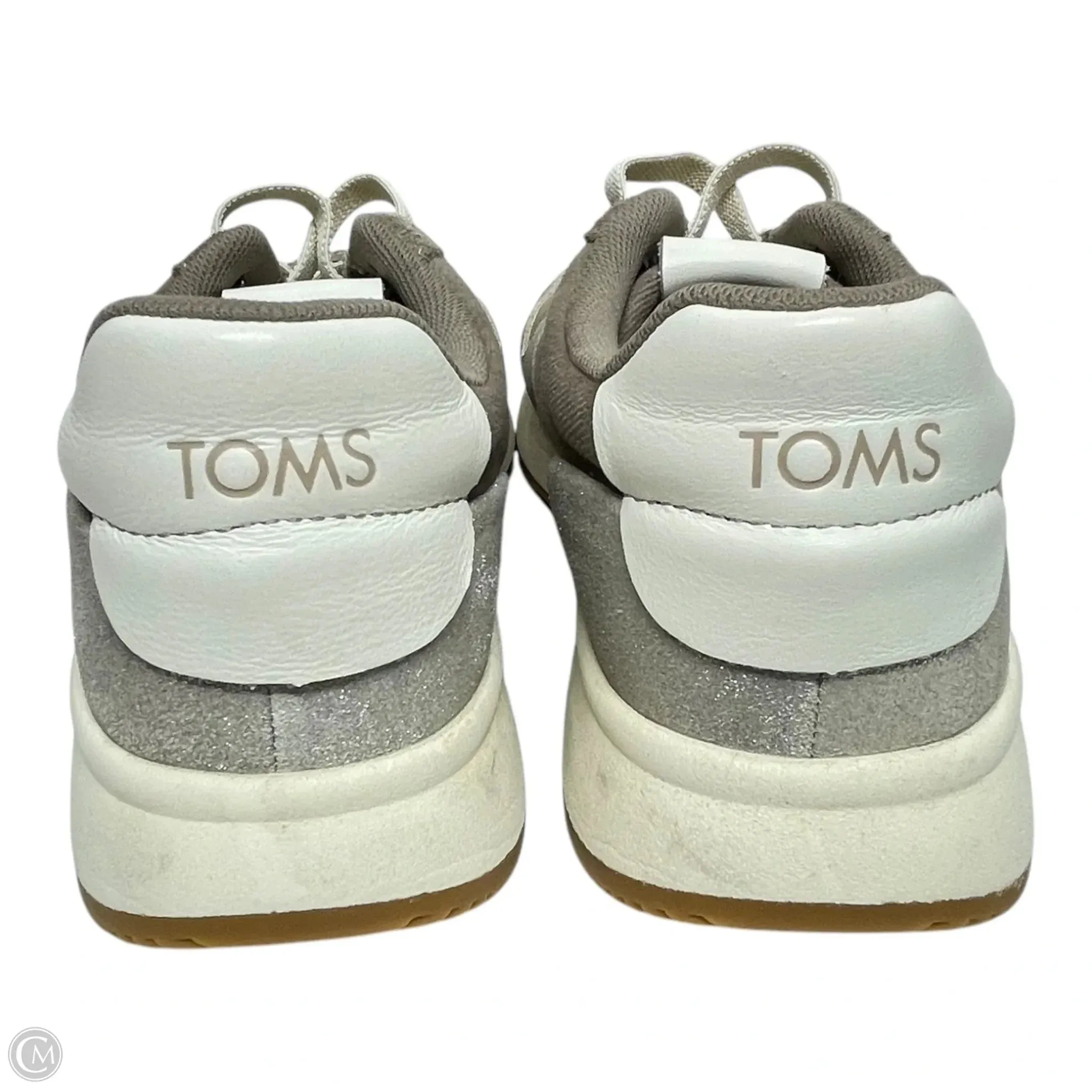 Shoes Sneakers By Toms In Brown & White, Size: 8 toms
