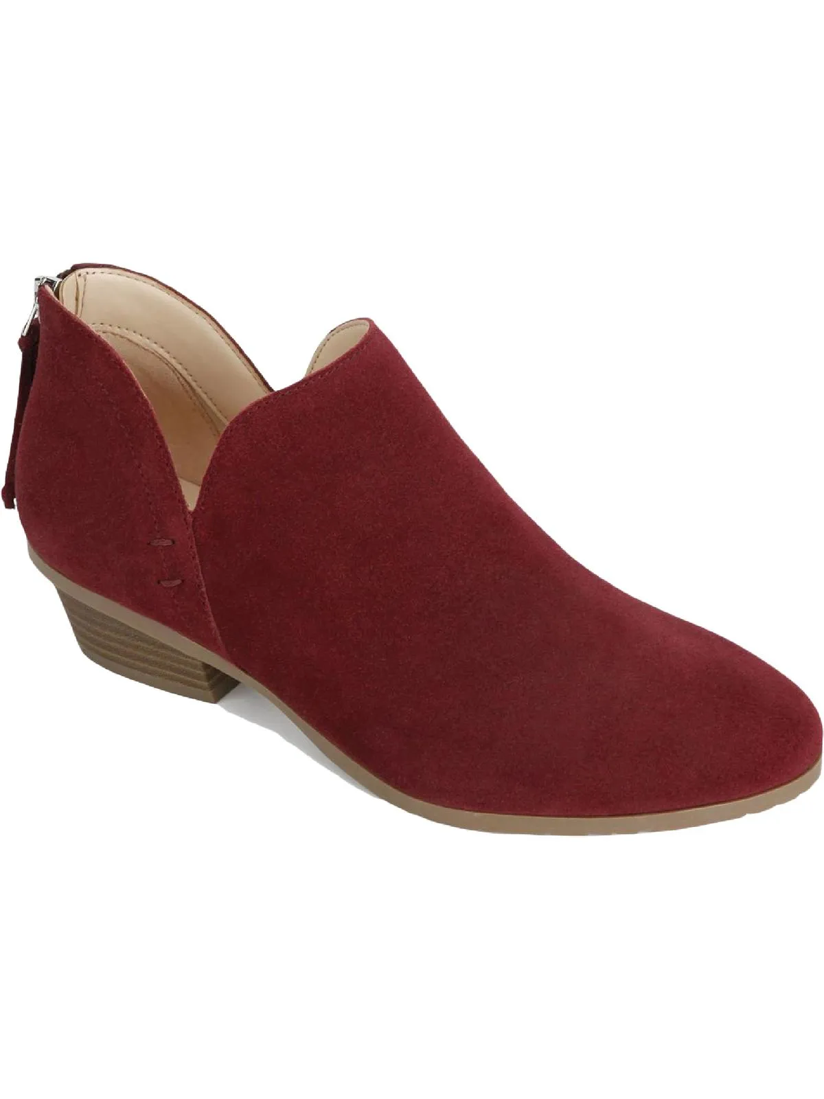 Side Way Womens Block Heel Booties