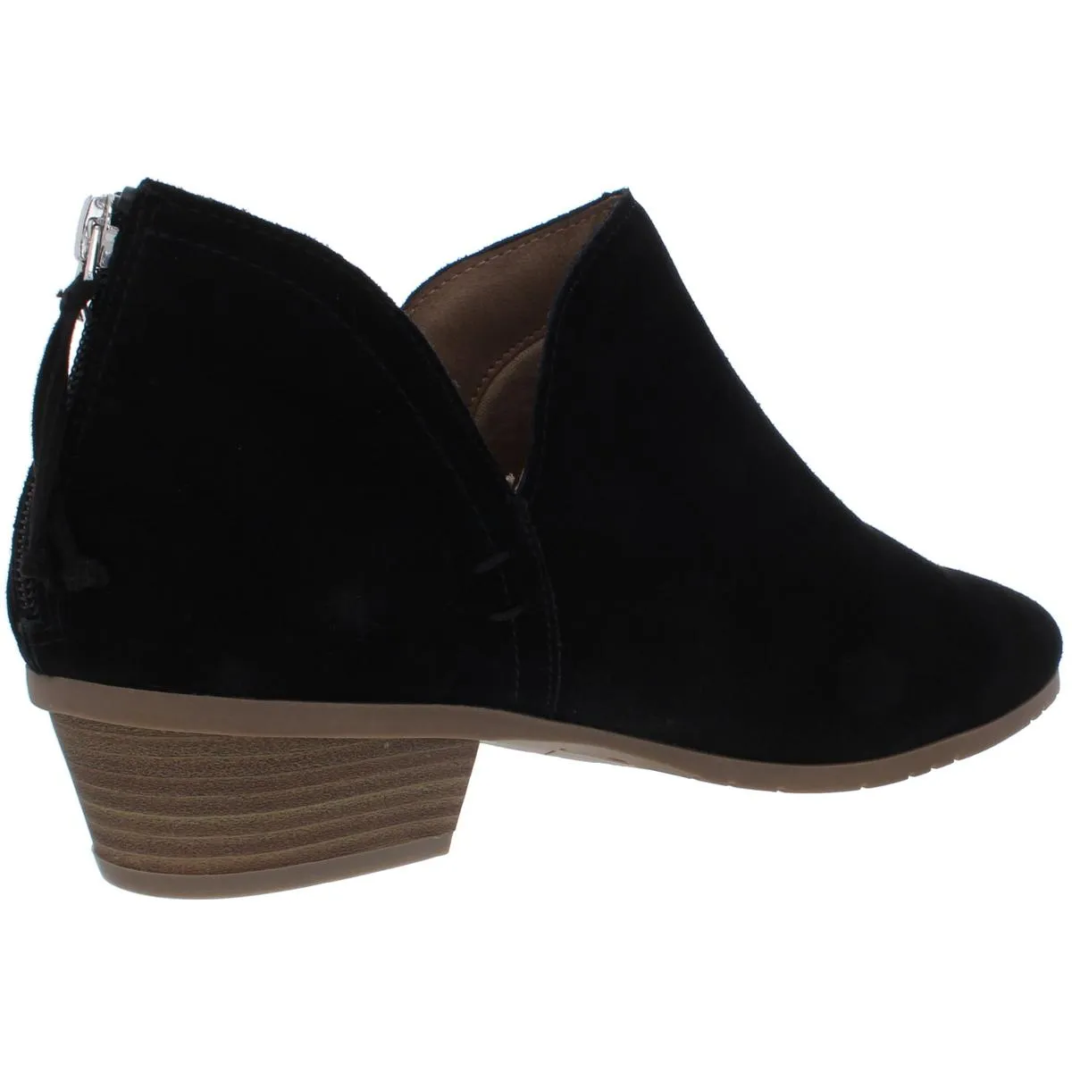 Side Way Womens Block Heel Booties