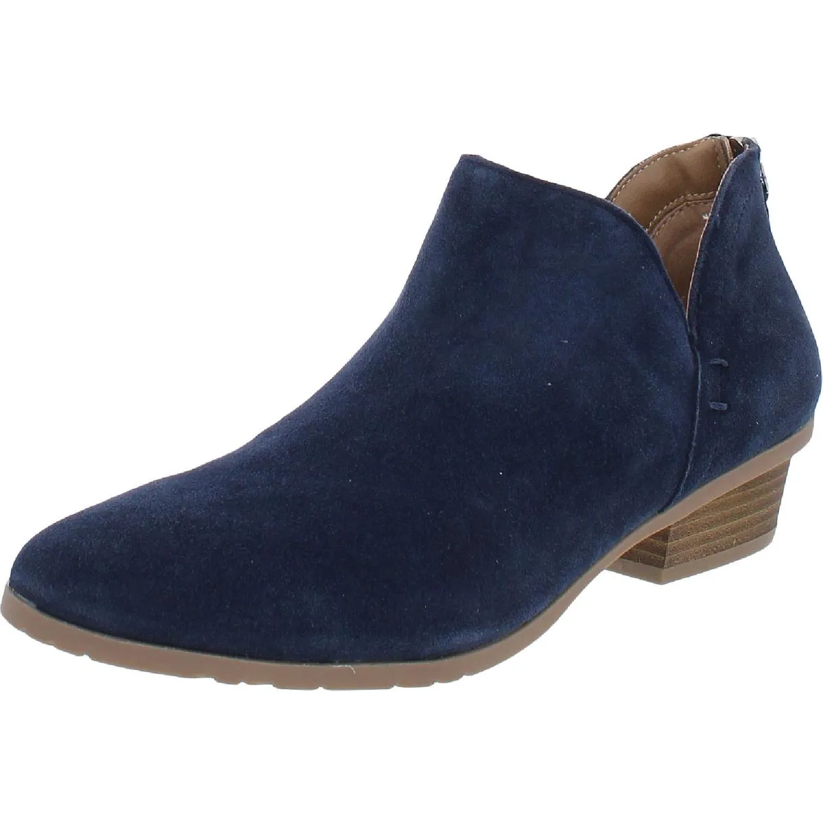 Side Way Womens Block Heel Booties