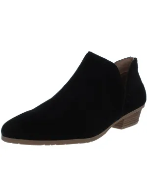 Side Way Womens Block Heel Booties