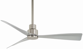 Simple 44" 44"Ceiling Fan Brushed Nickel Wet weatherproof fans for outdoor environments
