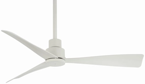 Simple 44" 44"Ceiling Fan Flat White weatherproof fans for outdoor environments