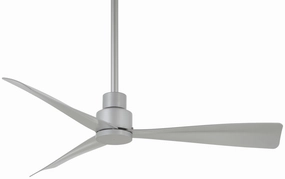 Simple 44" 44"Ceiling Fan Silver modern electric fans for minimalist decor