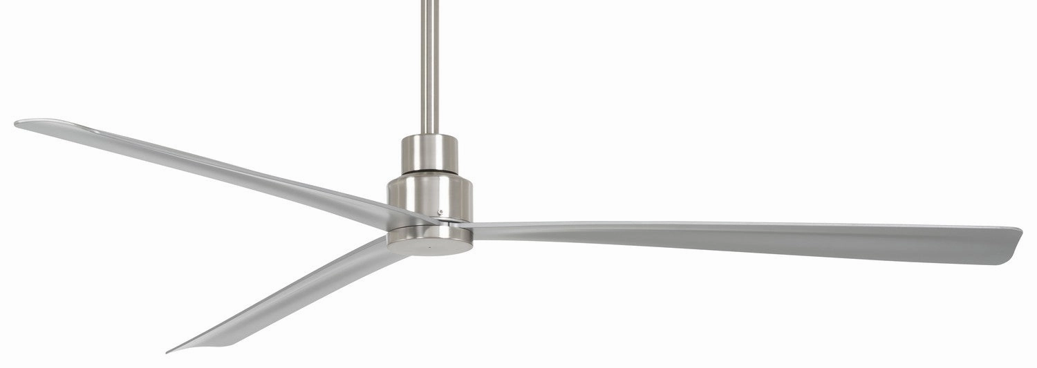 Simple 65" 65" Ceiling Fan Brushed Nickel Wet affordable medium fans for summer