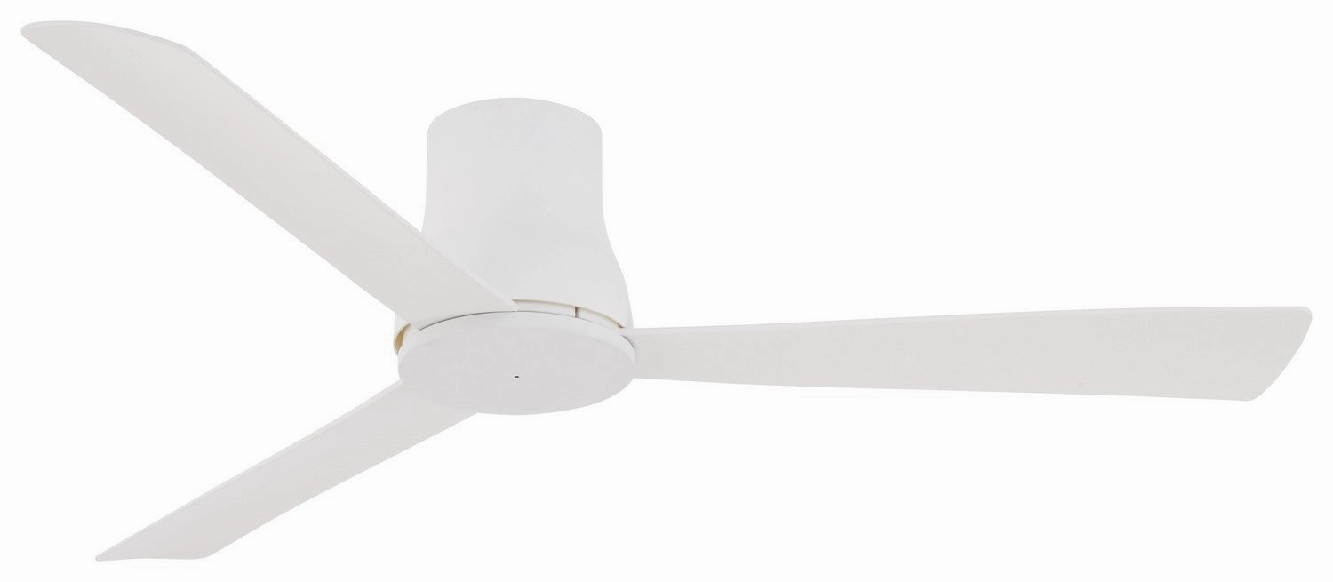 Simple Flush 52" 52"Ceiling Fan Flat White outdoor exterior fans for patio cooling