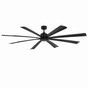 Size Matters 84"Ceiling Fan Matte Black outdoor exterior fans for patio cooling