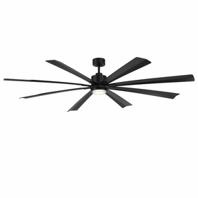 Size Matters 84"Ceiling Fan Matte Black outdoor exterior fans for patio cooling