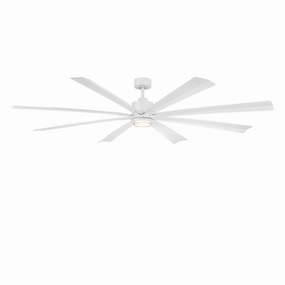 Size Matters 84"Ceiling Fan Matte White outdoor exterior fans for patio cooling