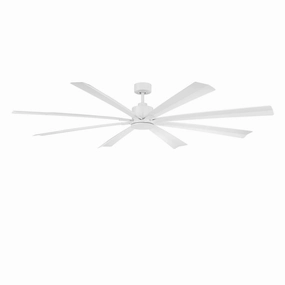 Size Matters 84"Ceiling Fan Matte White outdoor exterior fans for patio cooling