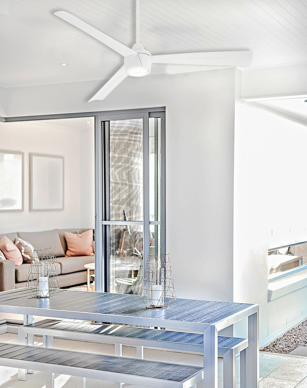 Skinnie 56"Ceiling Fan Flat White