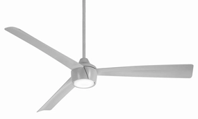 Skinnie 56"Ceiling Fan Grey weatherproof fans for outdoor environments