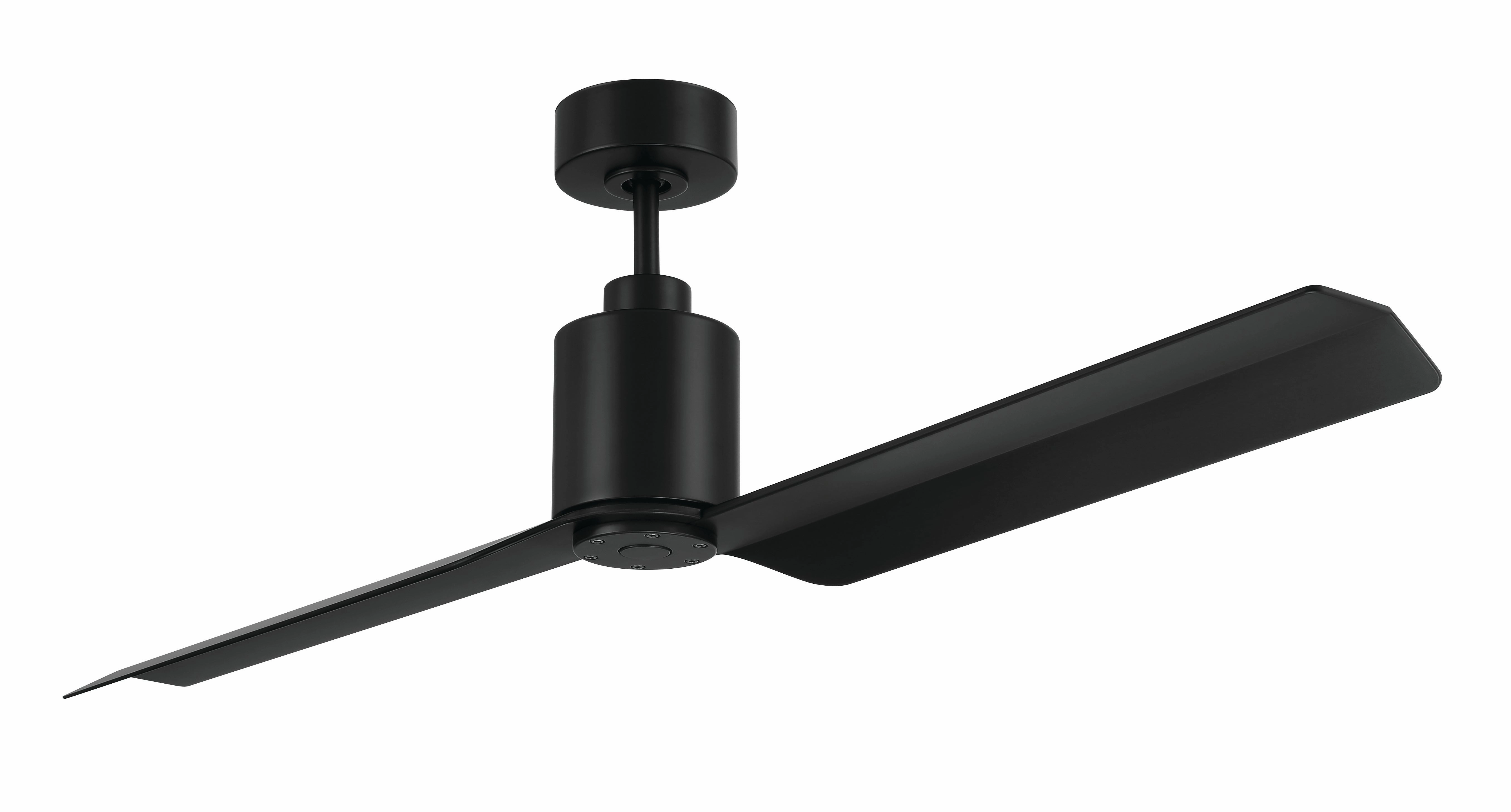 Sleek 56"Ceiling Fan Flat Black outdoor exterior fans for patio cooling