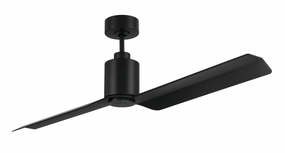 Sleek 56"Ceiling Fan Flat Black outdoor exterior fans for patio cooling