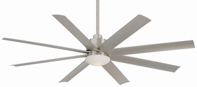 Slipstream Led 65" Ceiling Fan Brushed Nickel Wet weatherproof fans for outdoor environments