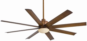 Slipstream Led 65" Ceiling Fan Distressed Koa weatherproof fans for outdoor environments