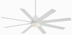 Slipstream Led 65" Ceiling Fan Flat White weatherproof fans for outdoor environments
