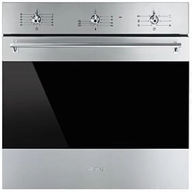 Smeg PC31GNO 30CM Black Glass Gas Hob, 1 burner   PC32GNO 30CM Black Glass Gas Hob, 2 burners   KSET9XE2 90cm Telescopic Hood with Stainless Steel   SF6381X Fan Assisted Oven 60cm Classica Aesthetic Effect Front Panel Bundle Deal