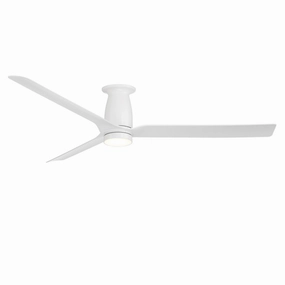 Smooth 52"Ceiling Fan Matte White modern electric fans for minimalist decor