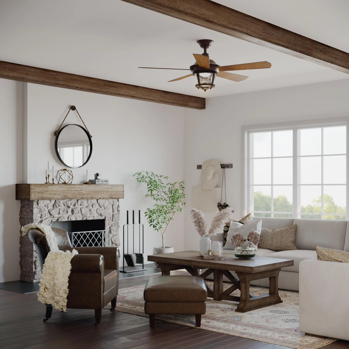 Smyrna 52"Ceiling Fan Antique Bronze