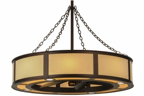 Smythe Craftsman 16 Light Chandel-Air quiet small fans for desk or nightstand