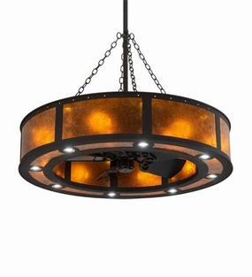 Smythe Craftsman 24 Light Chandel-Air large electric fans for spacious rooms