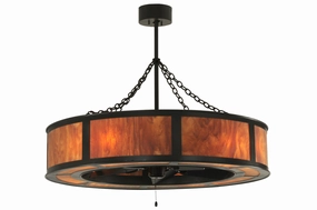 Smythe Craftsman Eight Light Chandel-Air quiet small fans for desk or nightstand
