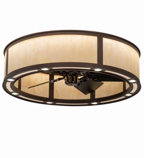 Smythe Craftsman LED Chandel-Air compact small fans for bedrooms