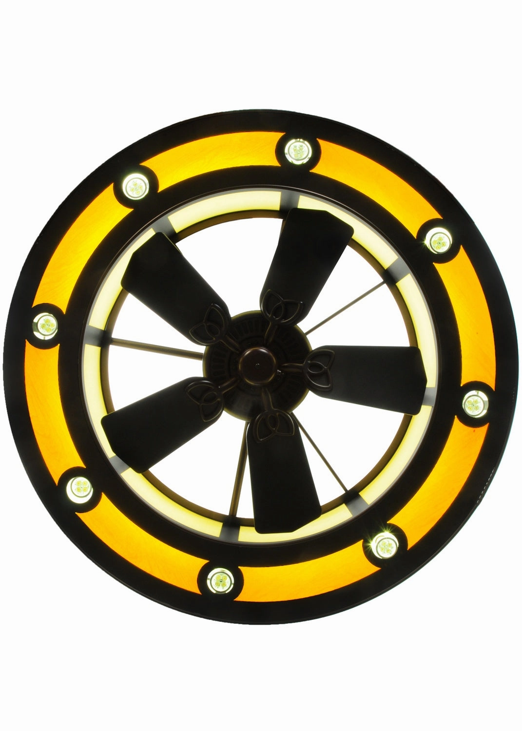 Smythe Craftsman LED Chandel-Air quiet small fans for desk or nightstand