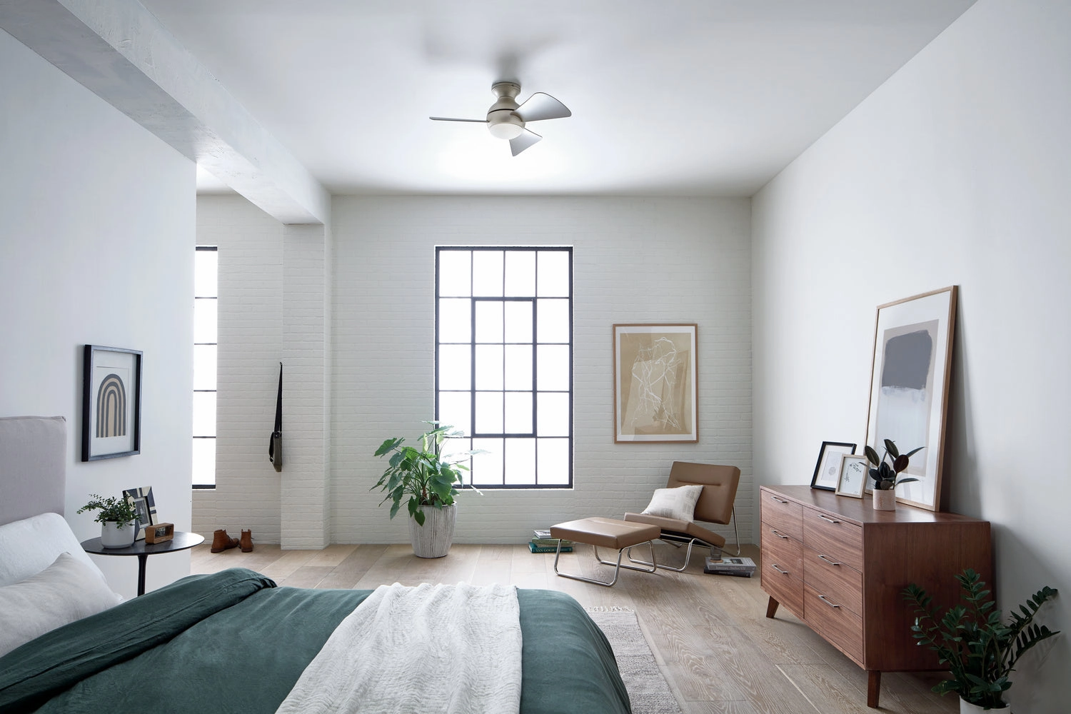 Sola 34"Ceiling Fan Brushed Nickel