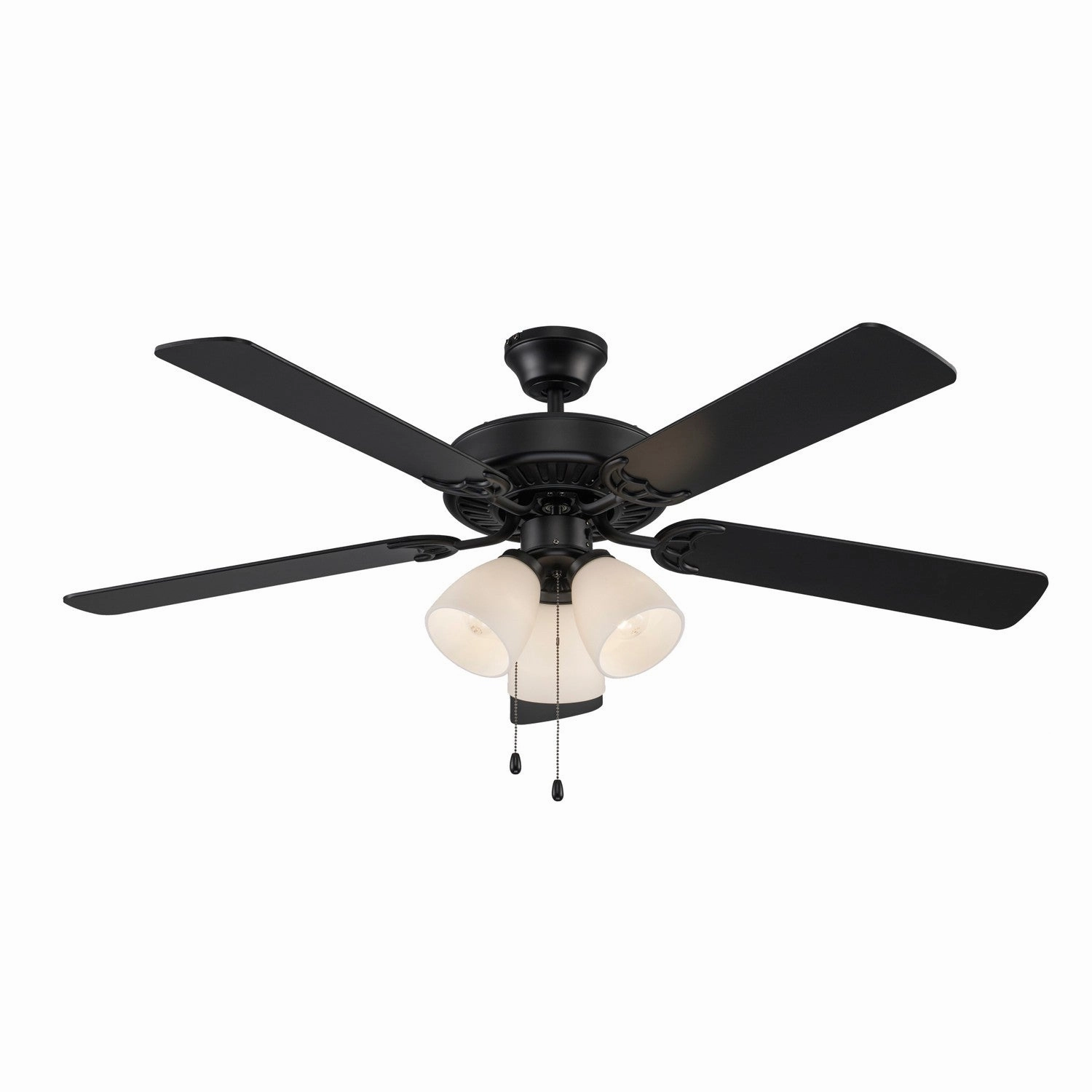 Solana 52"Ceiling Fan Black medium electric fans for multi-room use