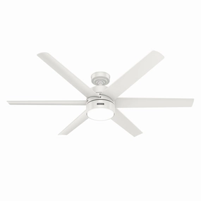 Solaria 60"Ceiling Fan Fresh White modern electric fans for minimalist decor