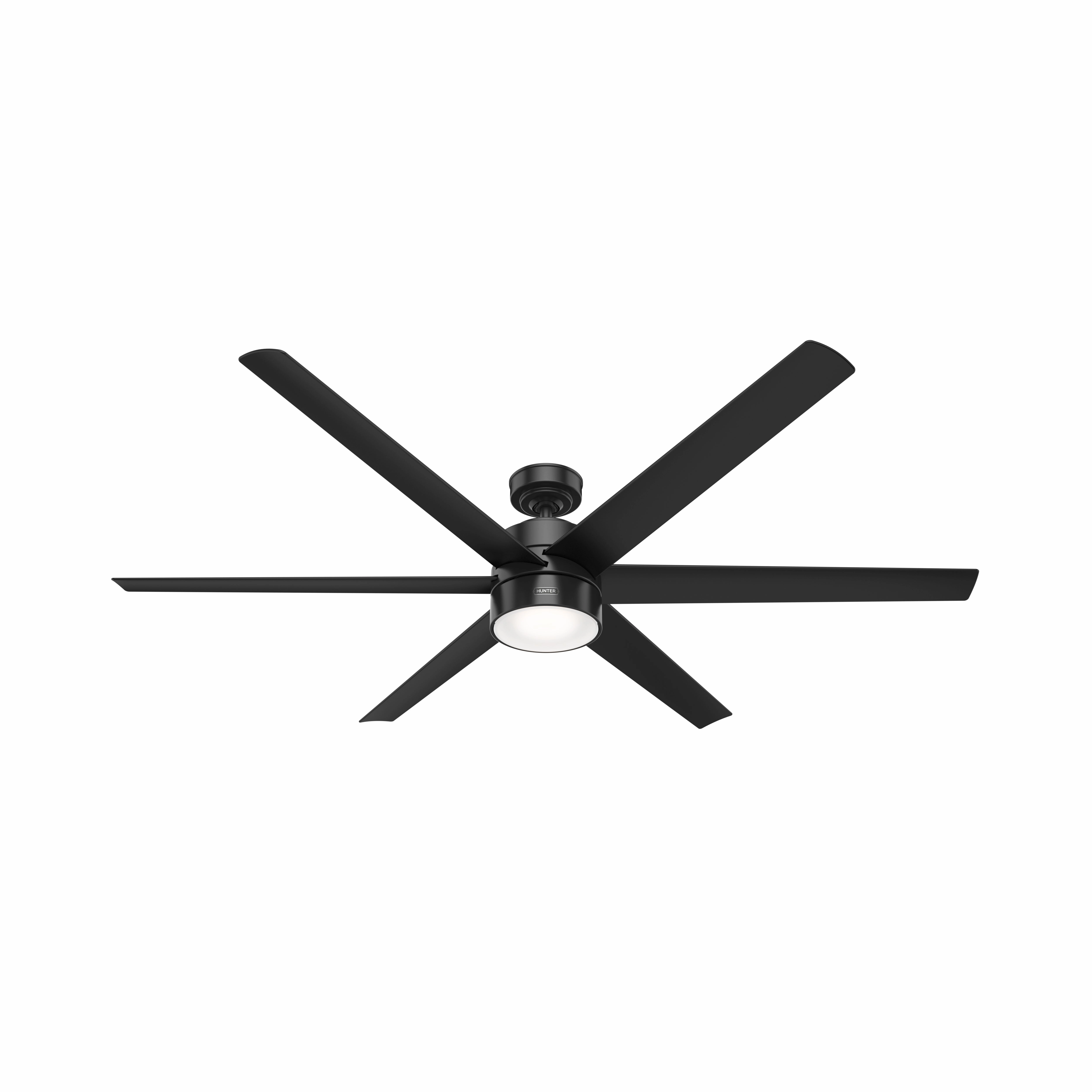 Solaria 72"Ceiling Fan Matte Black
